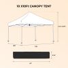 Outdoor 10 x 10 Ft Pop Up Gazebo Canopy with 4 pcs Sand Bag and Carry Bag,Pink