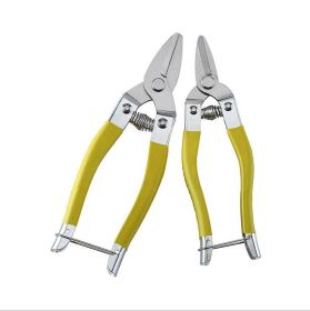 Garden Shears Hand Pruner Gardening Scissors (Color: Yellow, size: small)