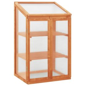 Greenhouse 23.6"x17.7"x39.4" Firwood (Color: Yellow)